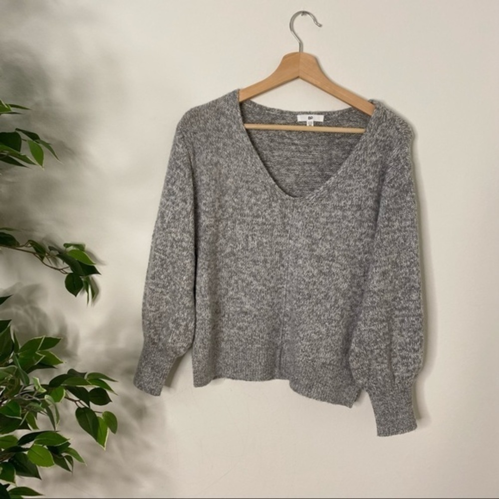 BP Vneck longsleeves grey sweater pullover - Picture 5 of 7
